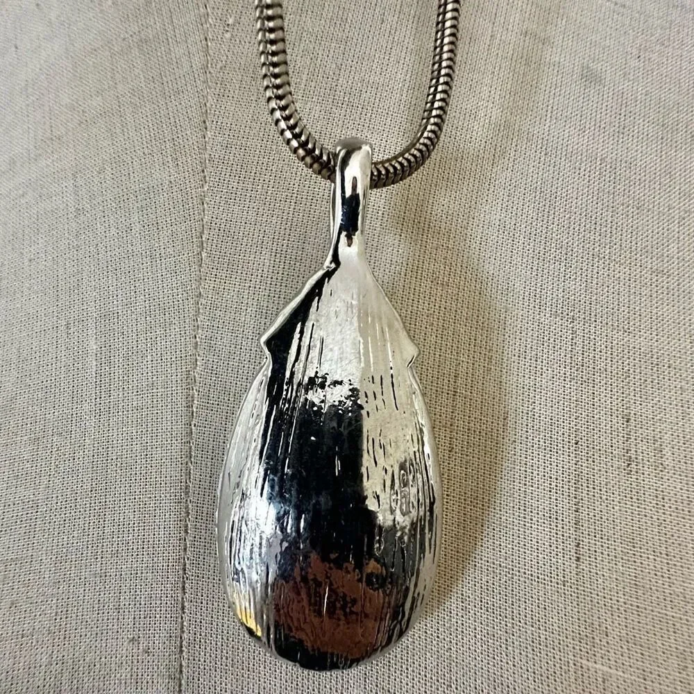 Vintage  Crystal Teardrop Necklace